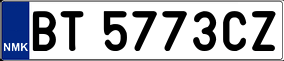 Trailer License Plate